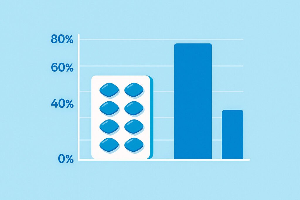 Erectile dysfunction prevalence infographic by age groups
